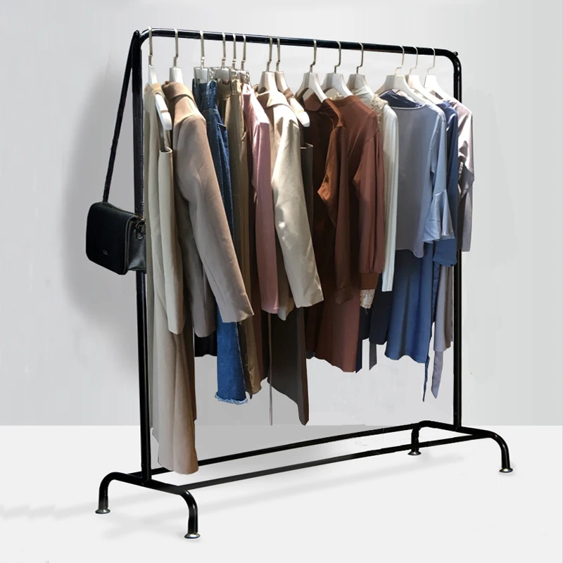 

Hanger Organizer Clothes Rack Storage Bedroom Wall Dresses Clothing Rack Modern Entrance Porte Manteau Home Furniture WJ35XP