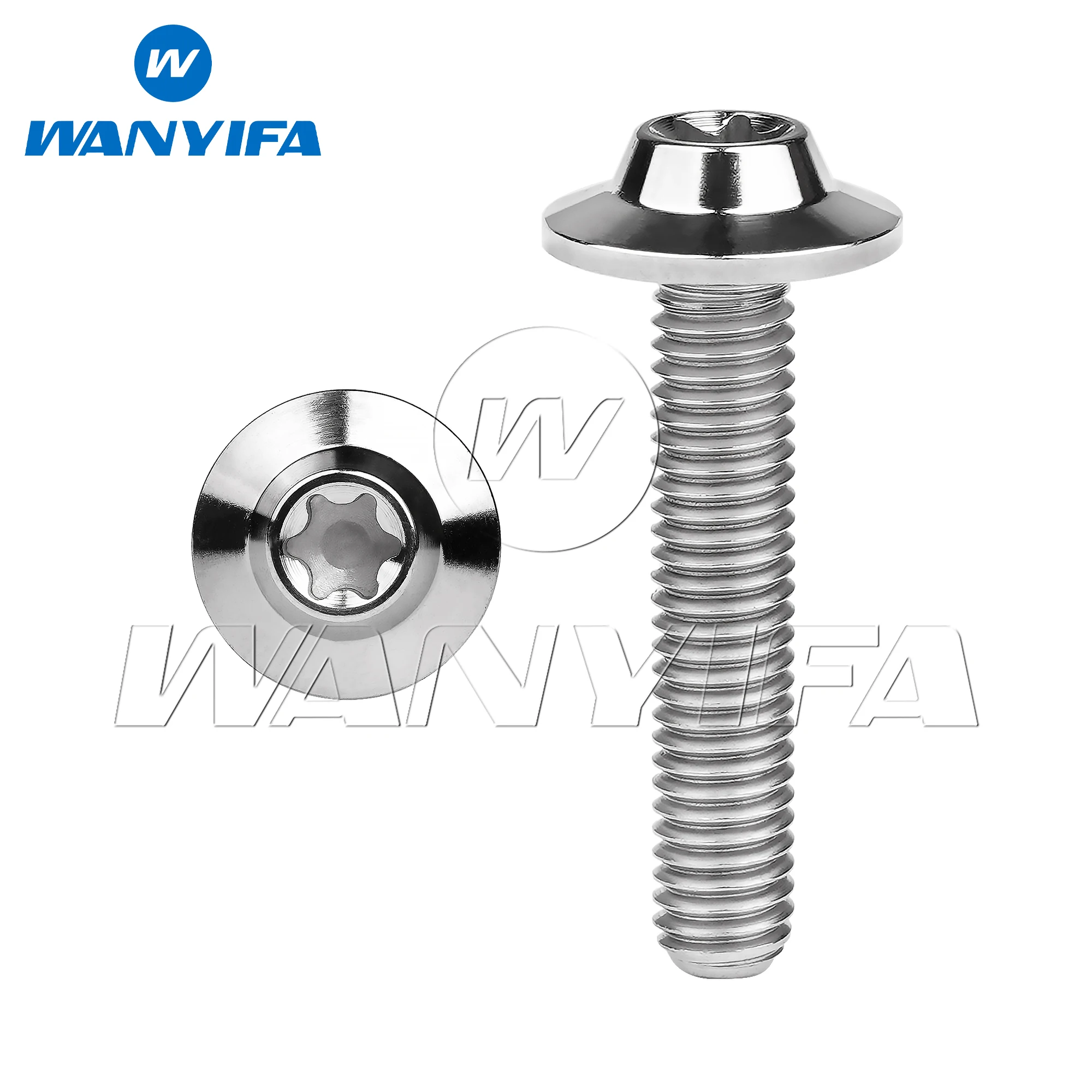 

Титановый болт Wanyifa M5/M6x10 12, 15, 20, 25, 30, 35 мм, винт с головкой Torx-бабочкой для велосипеда, мотоцикла, автомобиля