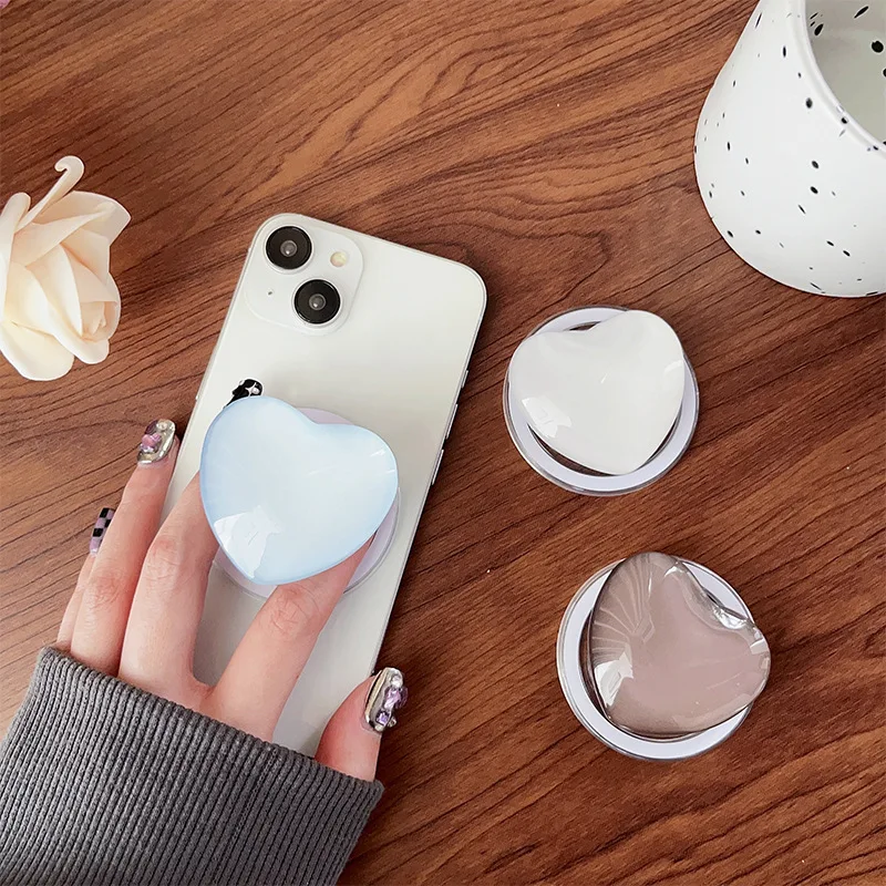 Симпатичный магнитный держатель для телефона с 3D сердечками iPhone 14 15 Pro Max MagSafe