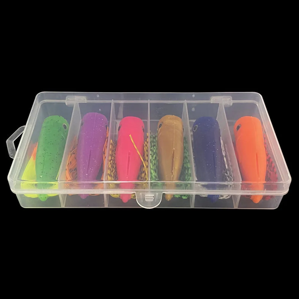 

Six Grid Bait Box Non-toxic Tasteless Transparent 17.5x9.5x3cm 1pc Bait Box 2023 New Fishing Tackle Gear Accessories