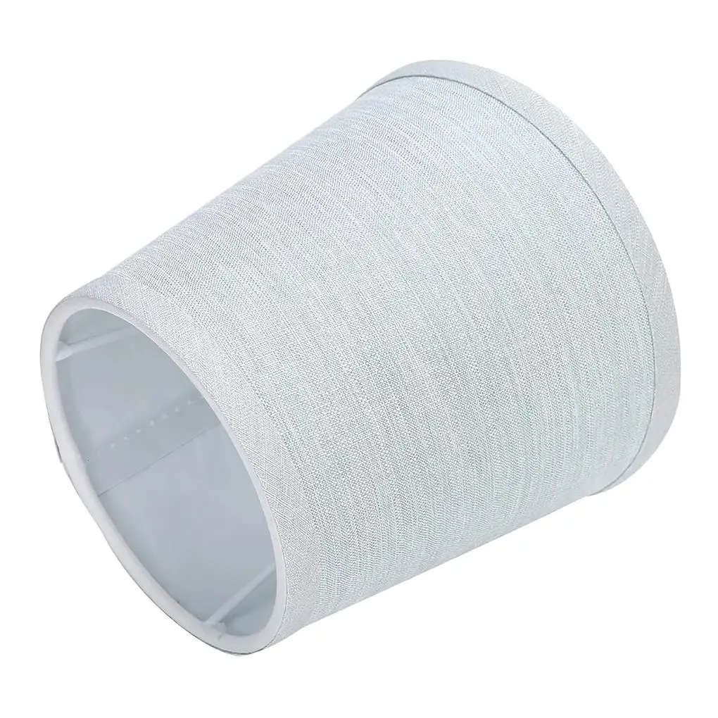 

Fabric Lamp Shade Blue Lampshade Dustproof Sleeve Decorative Cushion Light Cover Lampshades Compatible with E14 Living Room