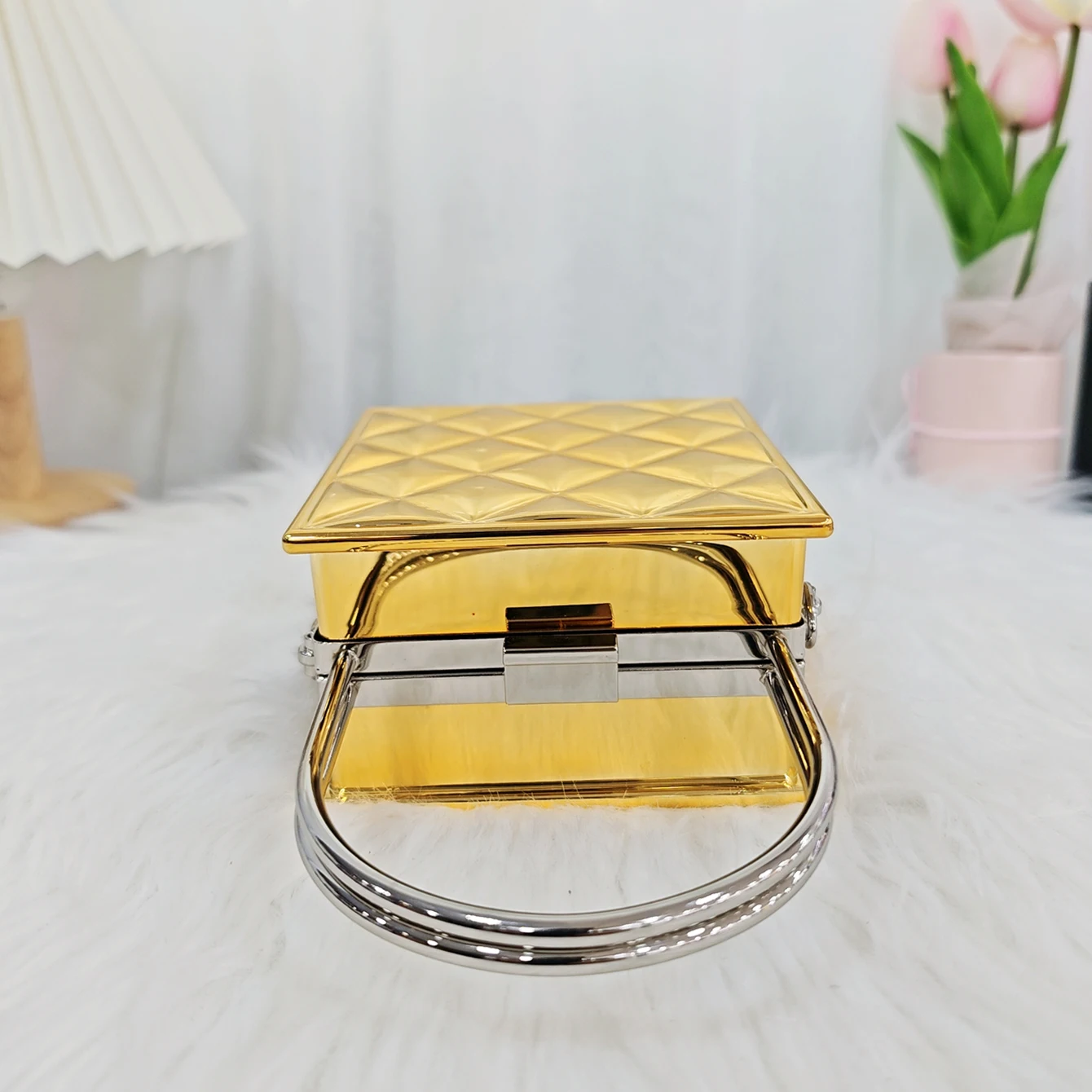 Градская светоотражающая мини-сумка квадратной формы клетчатый узор новинка в