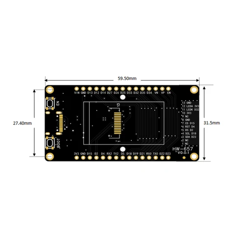 ESP32 ESP32-32 плата разработки с TFT дисплеем West Biking