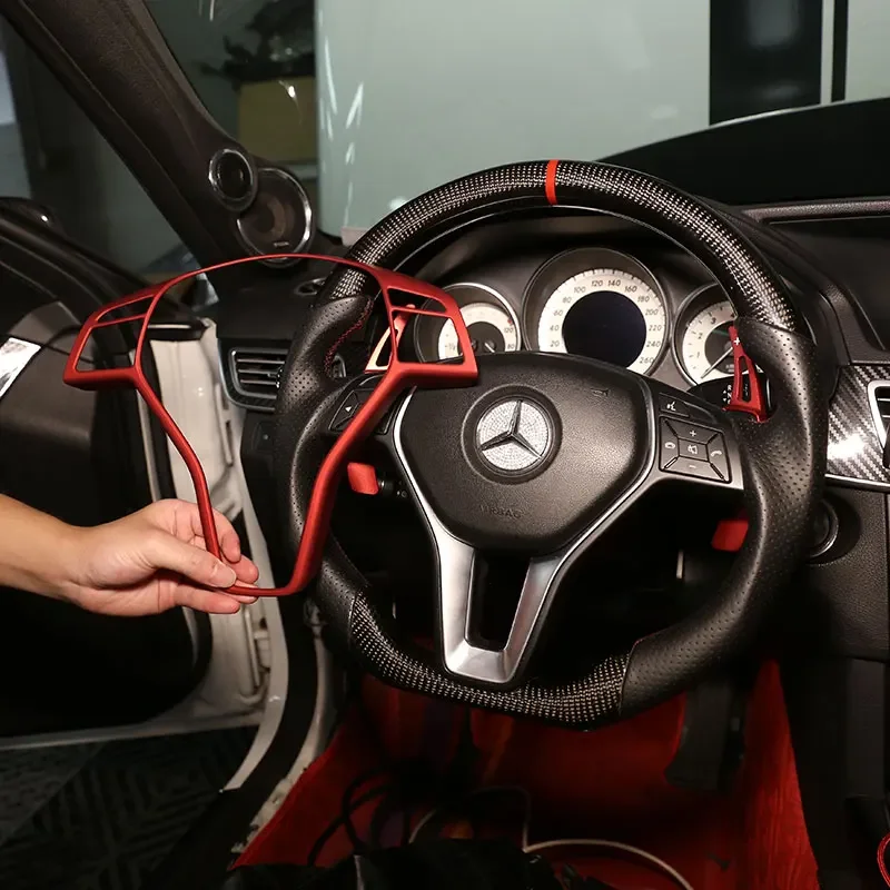 Для Mercedes Benz A B C E GlA GLK Class W176 W246 W204 W207 W218 W212 Автомобильная рамка рулевого колеса