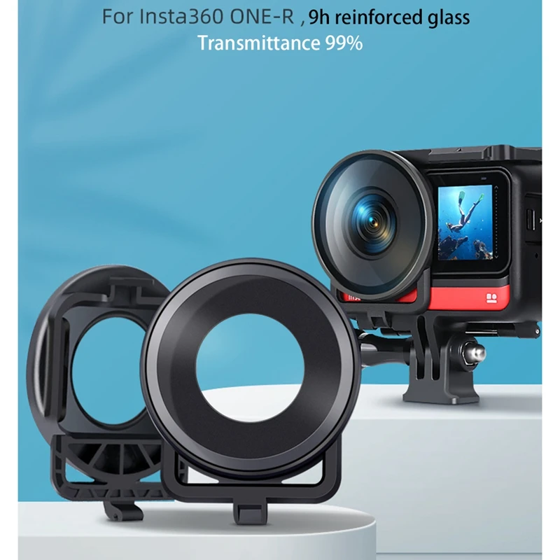 Защита для объектива Insta360/аксессуар Insta 360 One R Dual-Lens Mod стеклянная крышка