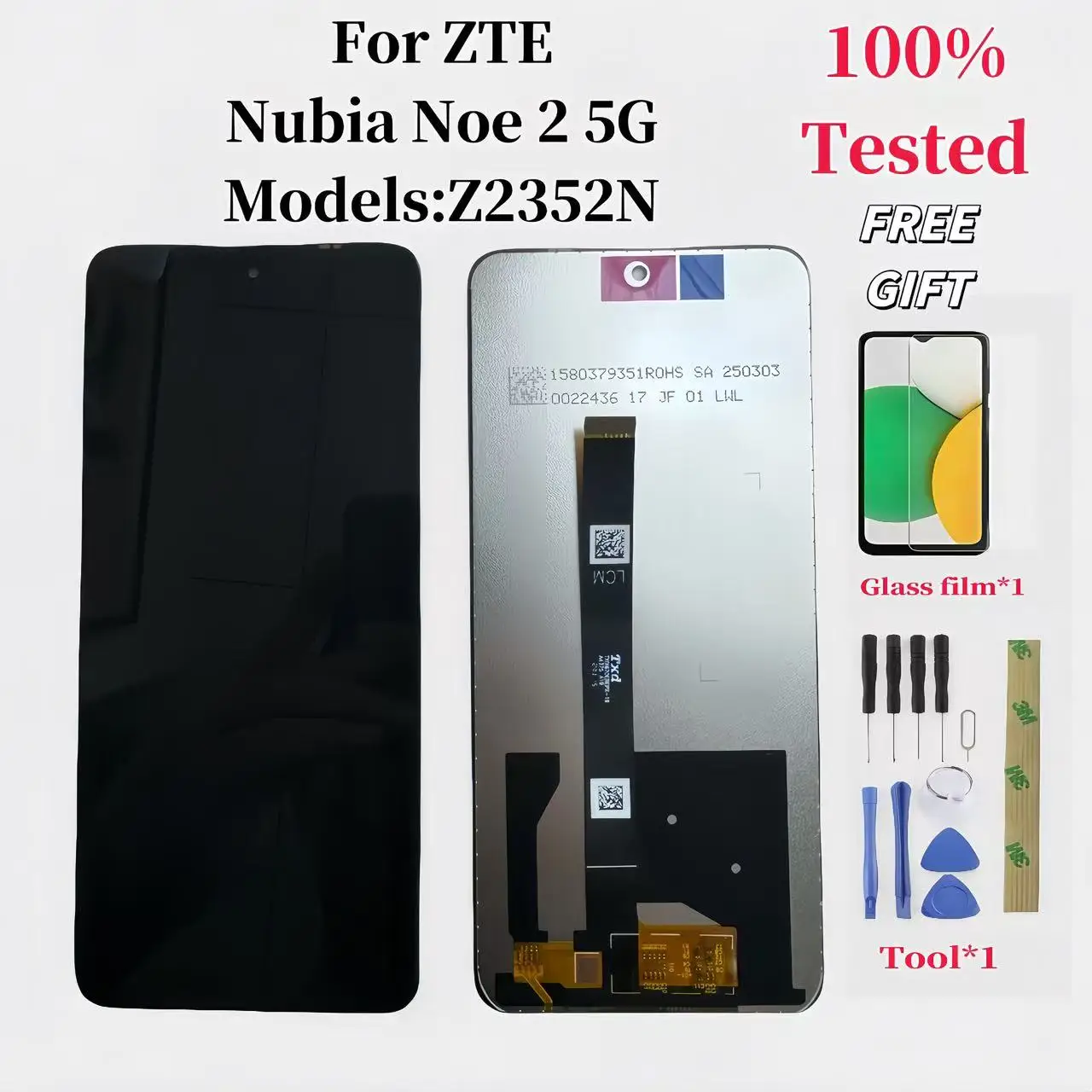 Фото Поп-оригинал 6,72 для ZTE Nubia Neo 2 Z2352n IPS ЖК-дисплей Neo2 Дисплей Сенсорный экран Дигитайзер в сборе Датчик Pantalla №1