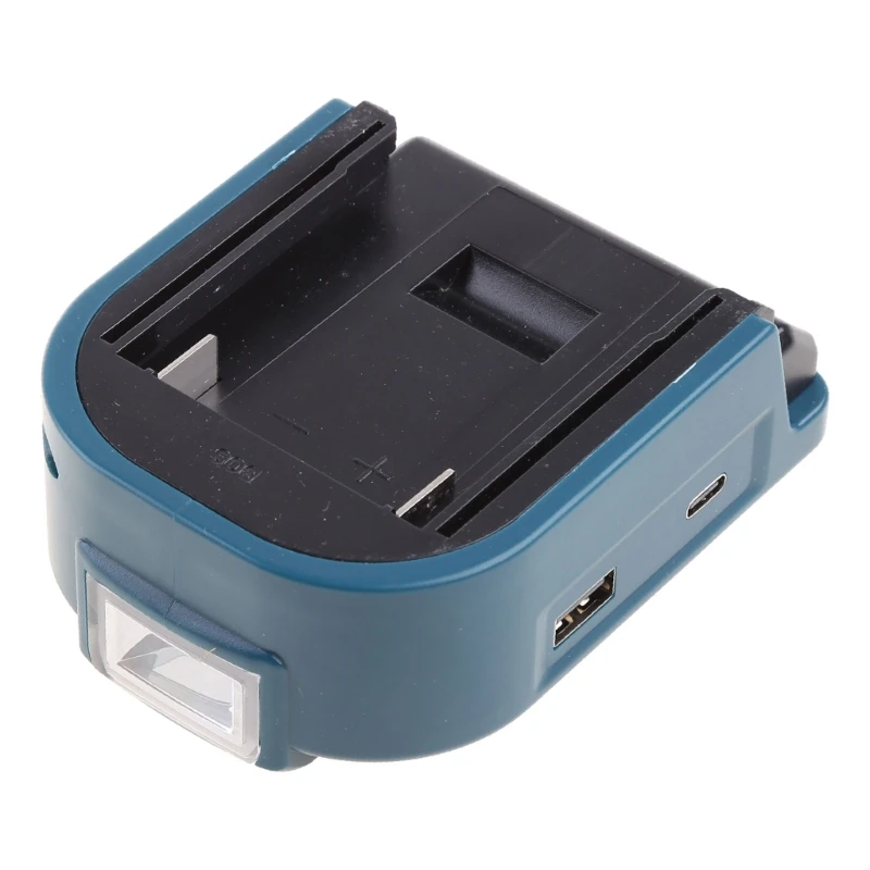 

For Makita-ADP05 14.4V 20V Lion Battery 2 USB Converter Port with LED Light