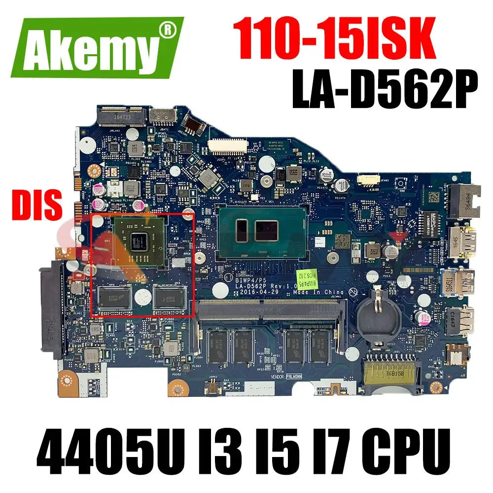 

LA-D562P материнская плата для Lenovo Ideapad TianYi 310-15IKB 110-15ISK материнская плата для ноутбука 4405U I3 I5 I7 процессор 6-го поколения 4 Гб