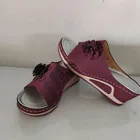 Сандалии женские на платформе, босоножки из экокожи, без застежки, открытый носок, повседневная Летняя обувь на плоской подошве, черные, 2022