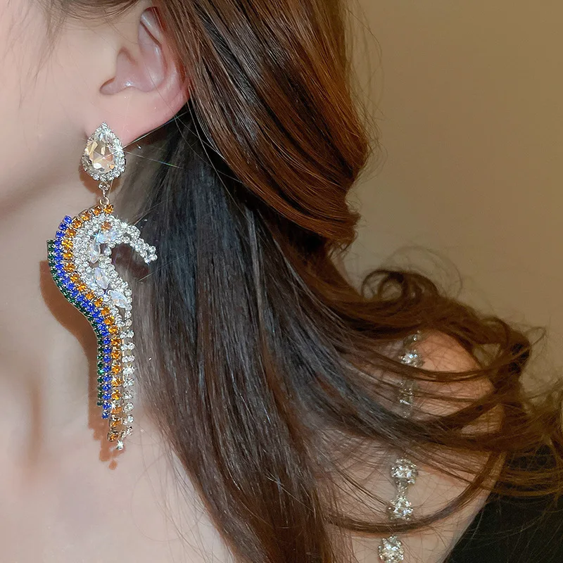 Богемные Винтажные серьги-подвески в виде единорога для женщин модные