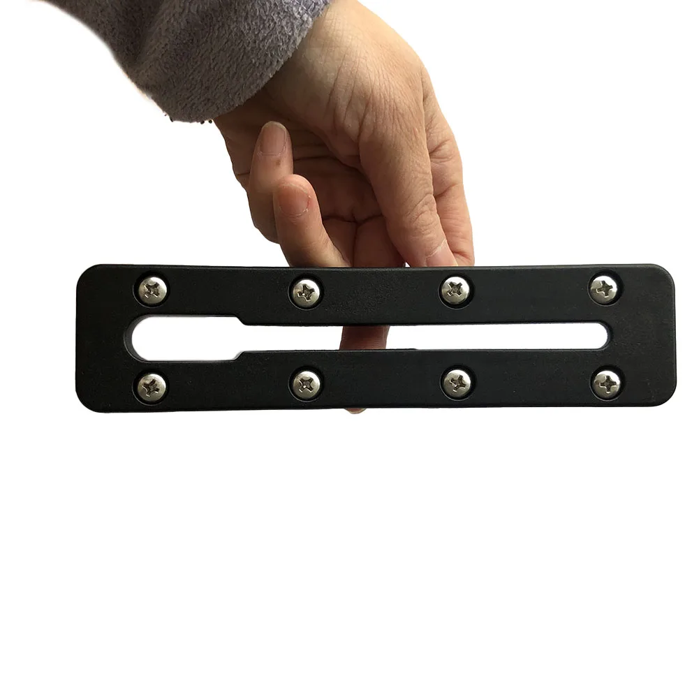 

1pc Plastic Rail Kayak Rail Bracket Accessories Fishing Rod Bracket Mounting Base Bracket Water Sports Accessories With Screws