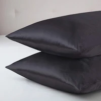 promotion simple pillow for sleep active printing and dyeing silk imitation silk satin pillowcase open envelope type