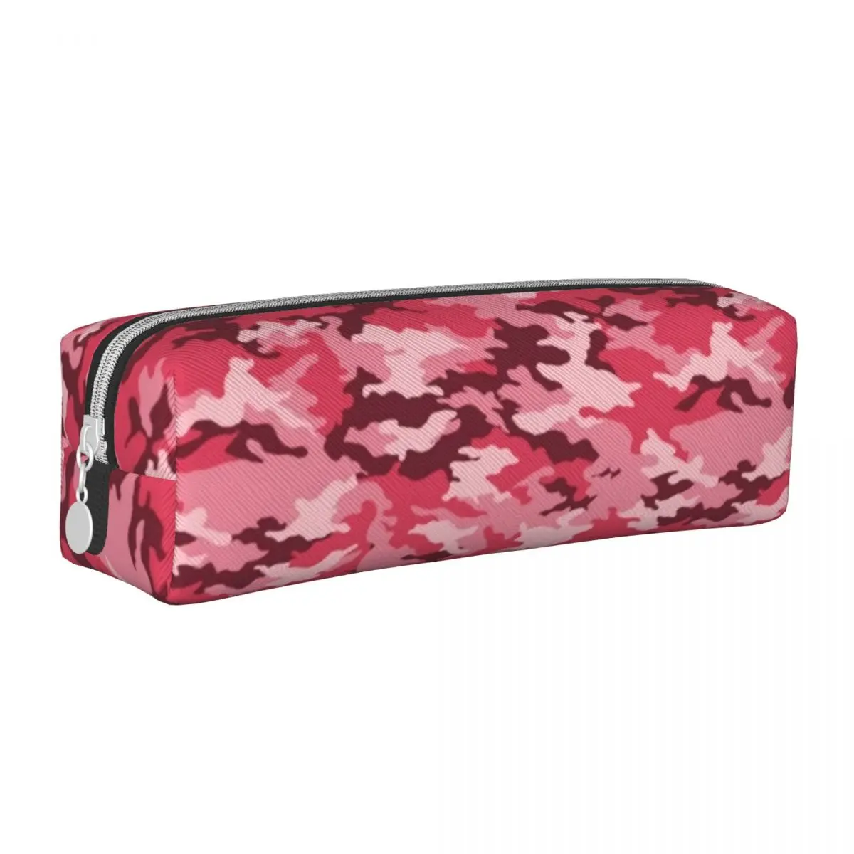 

Камуфляжный квадратный карандаш с зеркальным рисунком, розовый Камуфляжный кожаный пенал в стиле ретро для колледжа, сумки для ручек на мол...