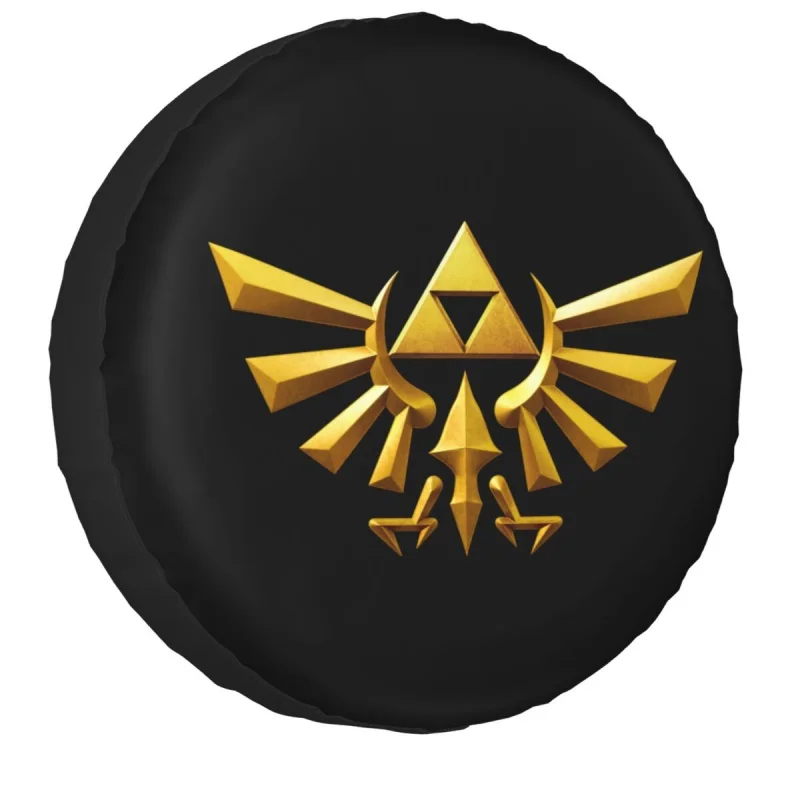 

Custom The Legend Of Zeldas Spare Tire Cover for Jeep Mitsubishi Pajero Video Game Sword Skyward Triforce Car Wheel Protectors