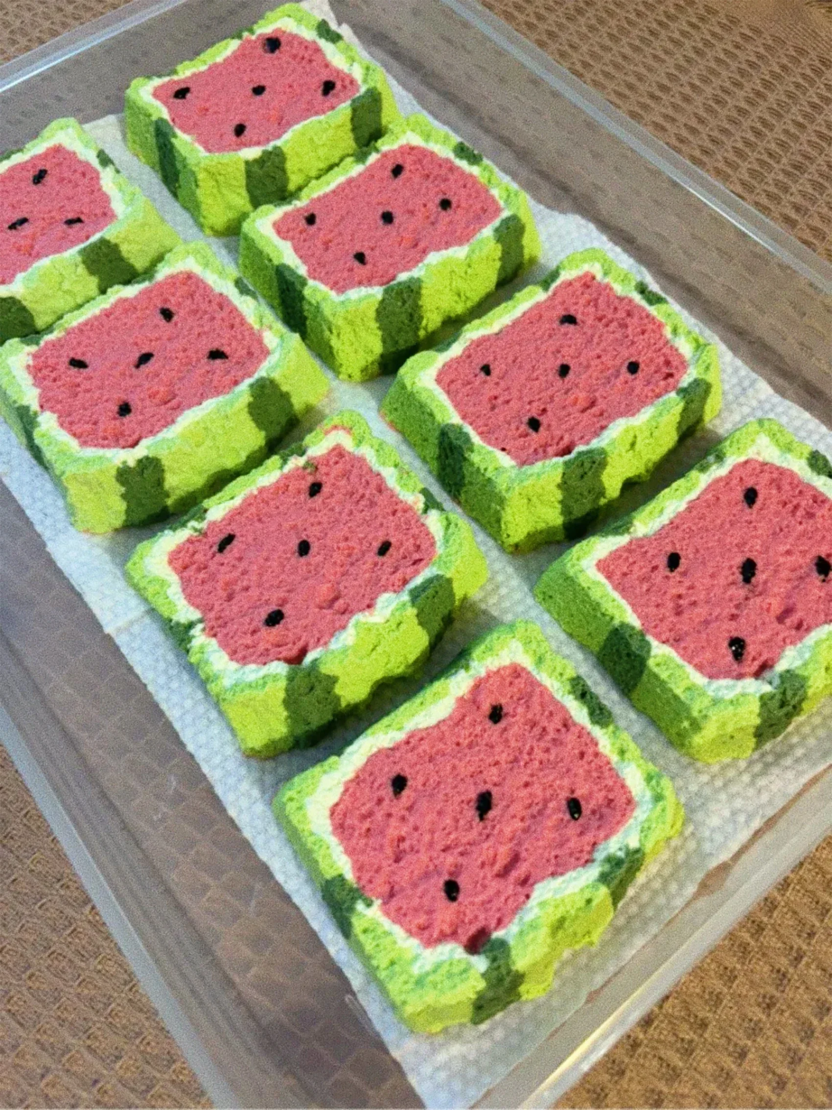 Арбузный тост Taba Squishy Силиконовый арбуз Одноэтажный Сжимаемая игрушка Гриши Моти