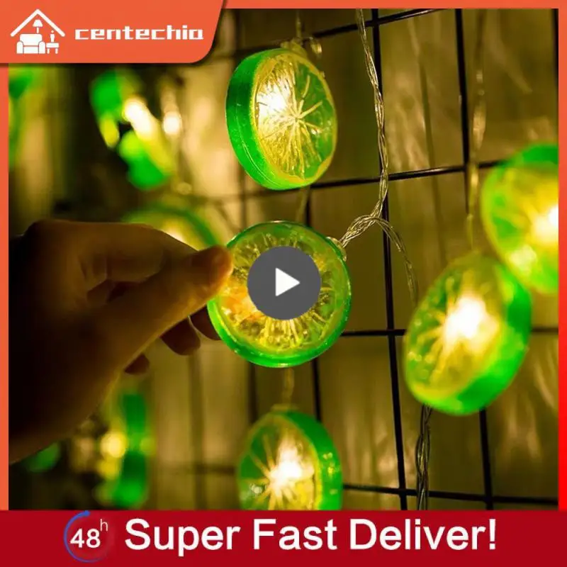 

5/8/10PCS LED Lemon Light String Battery Fruit Shape Summer Party Birthday Decoration Net Decor Background Wall Festive