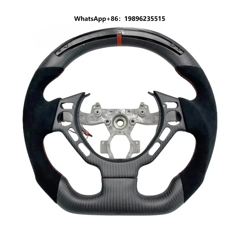 Фото Руль Ever-Carbon Racing ECR Custom Matte Carbon Fiber LED для R35, карбоновый, матовый, с LED-подсветкой №1