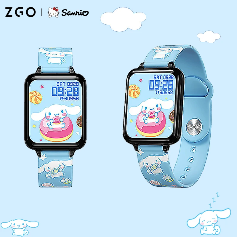 Купи Sanrio Smart Watch Bluetooth Take Photo Heart Rate Detection Long Sitting Reminder students Electronic Watch Children Gift за 1,901 рублей в магазине AliExpress