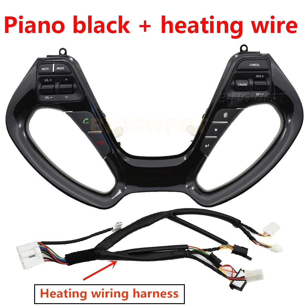 BINGWFPT Многофункциональная кнопка рулевого колеса круиз для Kia для Rio 3 K3 K3S обжимной контроллер переключатели для автомобиля