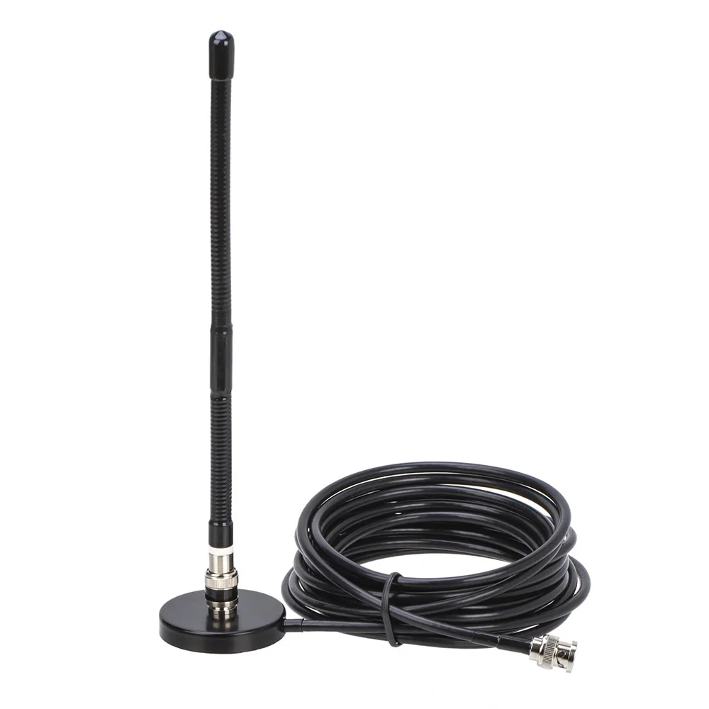 

BNC Male 27MHz Radio Antenna and 5m Coaxial Cable with Mount Base for Kenwood Motorola IC-V8/V80/V82 TK100/300 Walkie Talkie