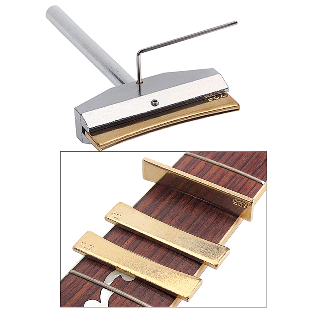 

Guitar Bass Fret Press Caul Kit Portable Fretboard Insert Repair Tool Set Fretting Handtool Musical Instrument