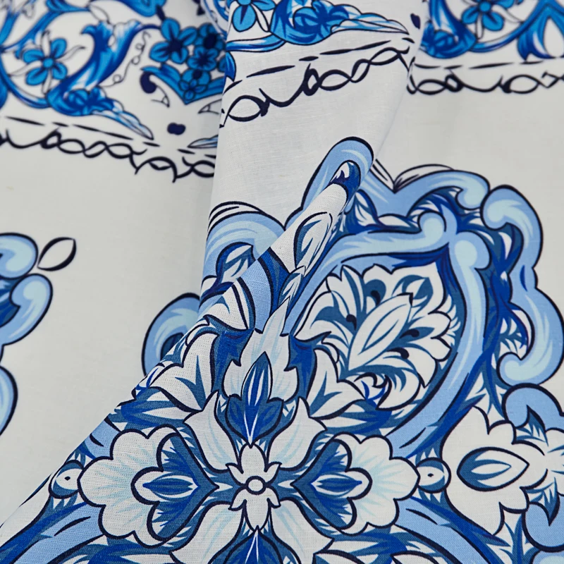 84*145CM/Piece Digital Cotton Linen Fabric For Dress Tissu Coton Au Mètre Telas Por Metro Sewing 원단 Tecido Ткань Cloth - купить по