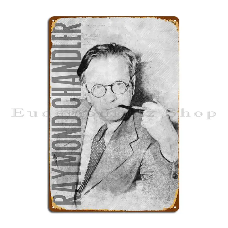 

Металлический плакат Raymond Chandler, настенный персонализированный плакат