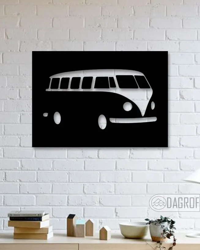 Искусственный металлический стол Volkswagen T2-Hippie Декоративный Настенный декор