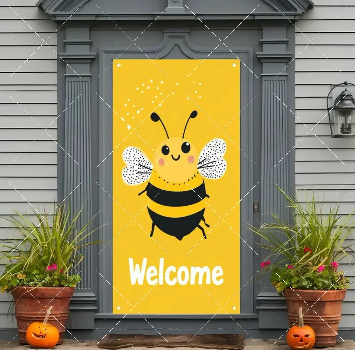 Мультяшная тема пчелы приветственный фон баннер пчелиные цветы фестиваль