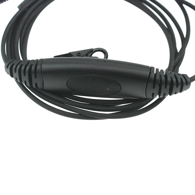 Фото K Plug рация гарнитура D-типа палец ушная палочка двойной PTT наушники тактический наушник для Baofeng UV-5R Kenwood TK-3107 №4