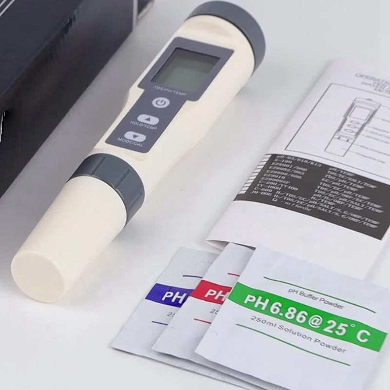 Ручка для проверки качества воды 3 в 1 измеритель pH TDS/PH/TEMP многопараметрический