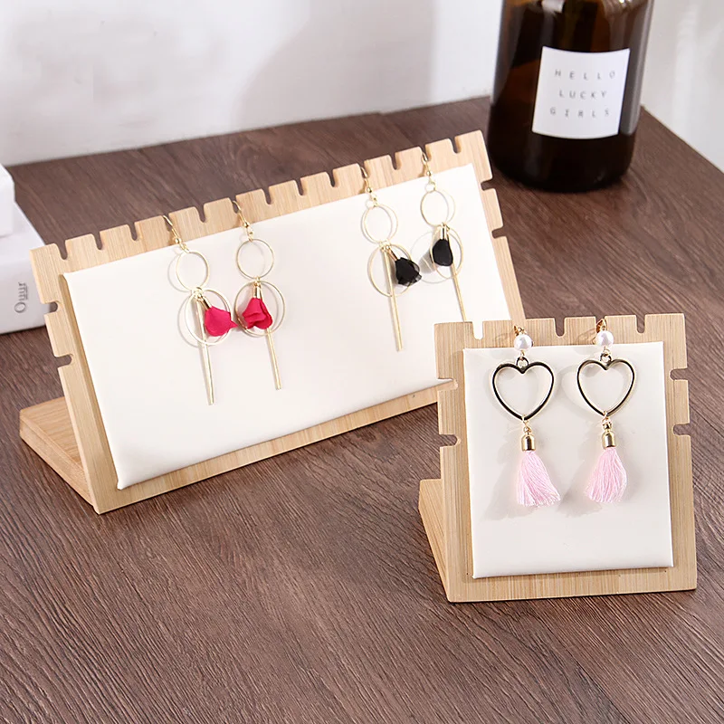 The Latest Bamboo Jewelry Display Rack Necklace Earrings Display rack Multiple Necklaces Display Rack Necklace Display Rack