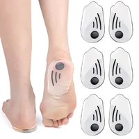 1pair magnet silicone massage insoles gel ox type orthopedic heel pads corrector valgus varus foot shoe insole insert feet care