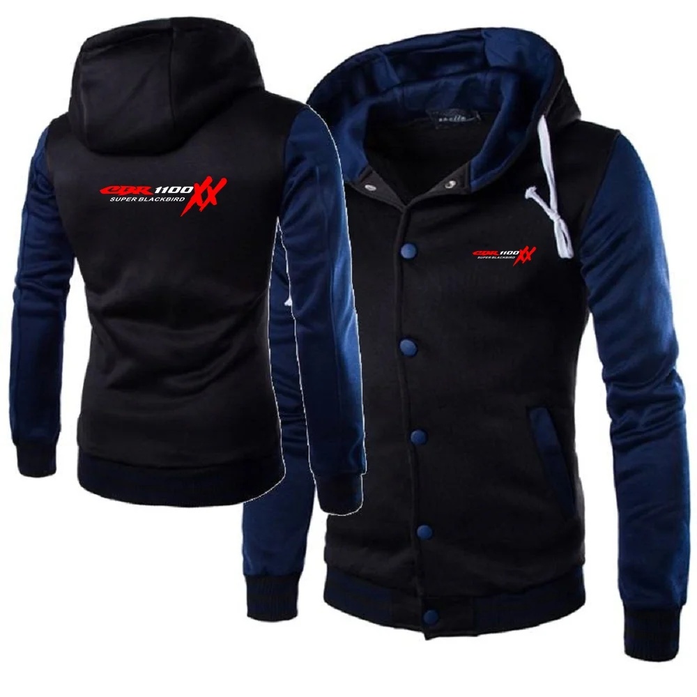 Мужские толстовки с капюшоном бейсбольная форма CBR 1100 XX SUPER BLACKBIRD мотоциклы