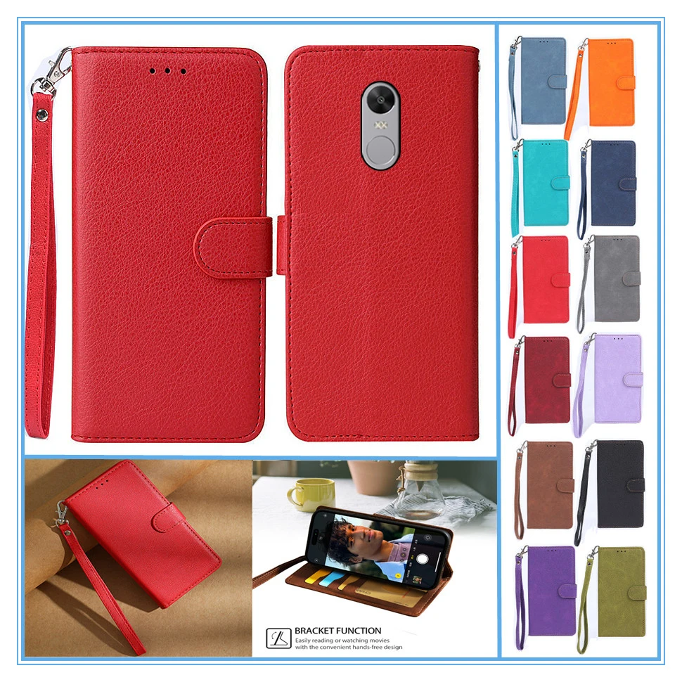 Фото Флип-кожаный чехол для Redmi Note 4X Cover Redmi Note 4, чехол для телефона Xiaomi, чехол для Redmi Note 4 Redmi 4X 4A 4 Prime Coque Wallet Funda №2