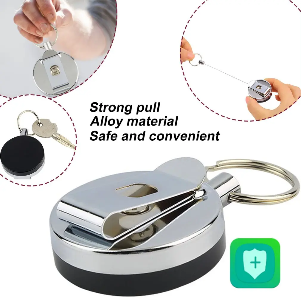 

1 шт., выдвижной брелок для ключей, из нержавеющей стали