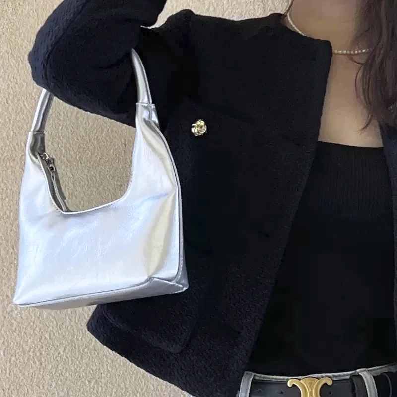 

Fashion Bags for Women Luxury Designer Handbags and Purses 2023 New in PU Oil Wax Leather Vintage Glossy Top Handle Shoulder Bag