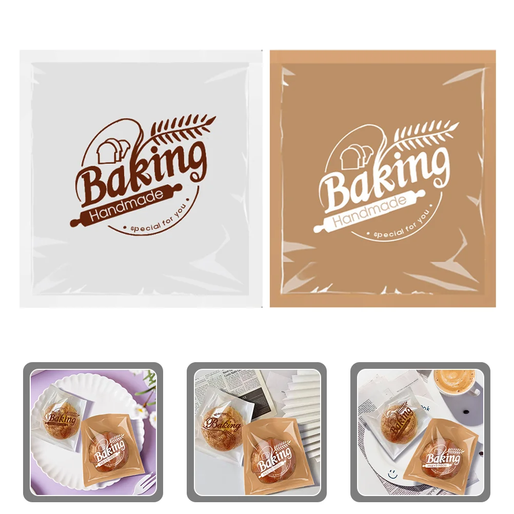 

Paper Bakery Sandwich Lunch White Cookie Bread Clear Candy Packing Front Take Go Treat Chocolate Toast Loaf Pastry Donut Window