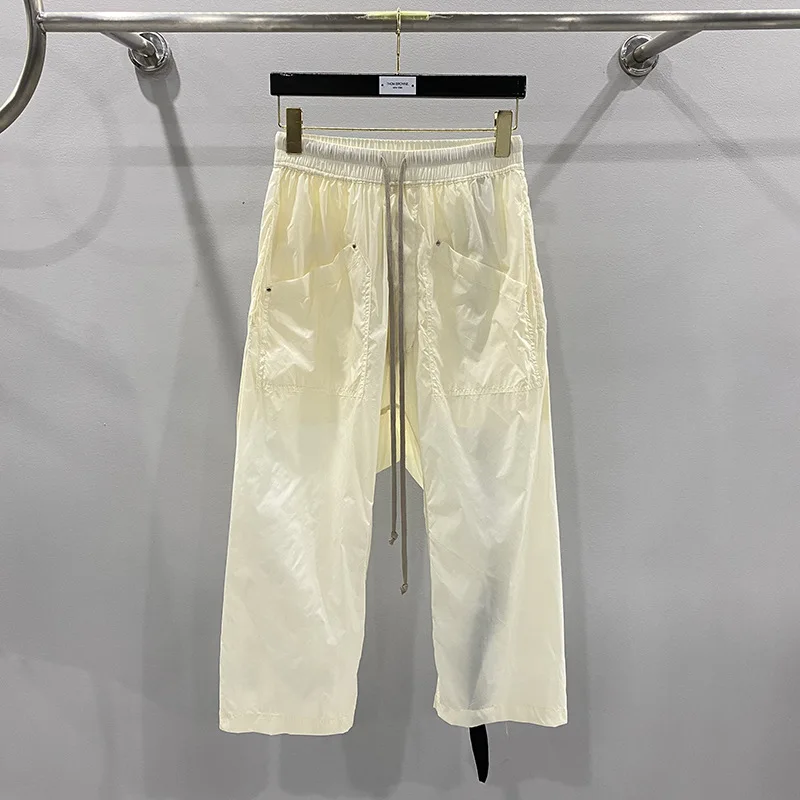 

Брюки-карго Rick Y2k из нейлонового материала, Мужская одежда, уличная одежда, летние женские брюки RO Owens, женские брюки, новая мода