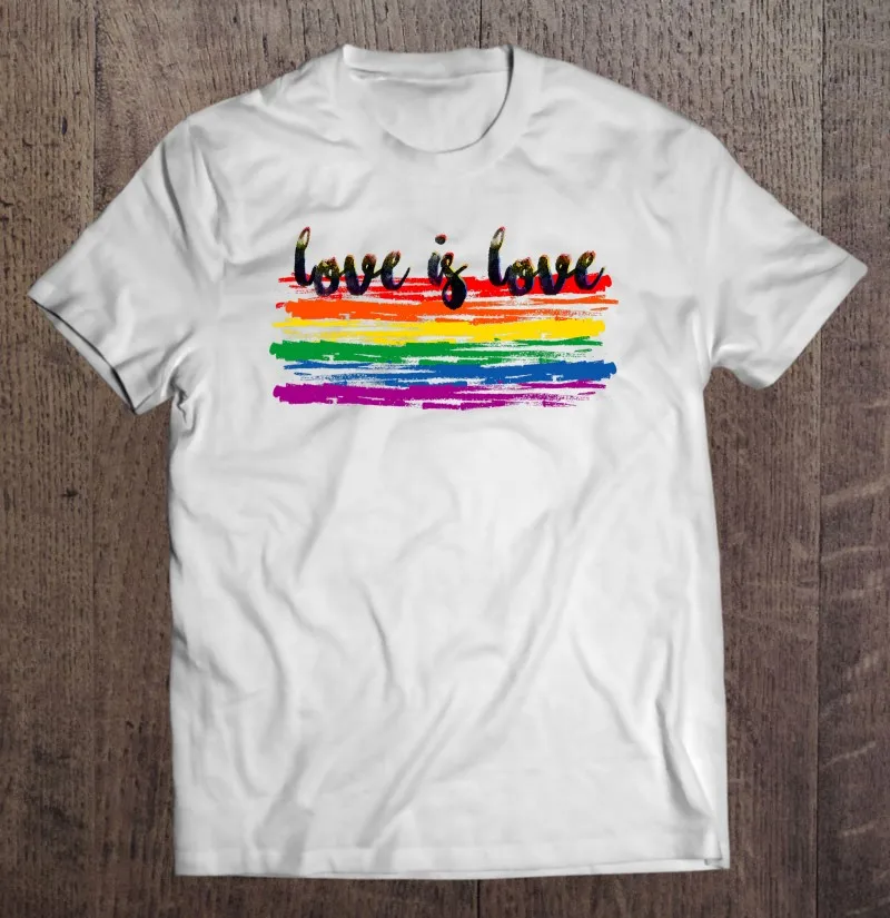 

Love Is Love Shirt Gay Pride Parade 2021 Ver2 Men T-Shirts Plus Size T-Shirt Custom T Shirt Oversize Oversize T-Shirt Anime