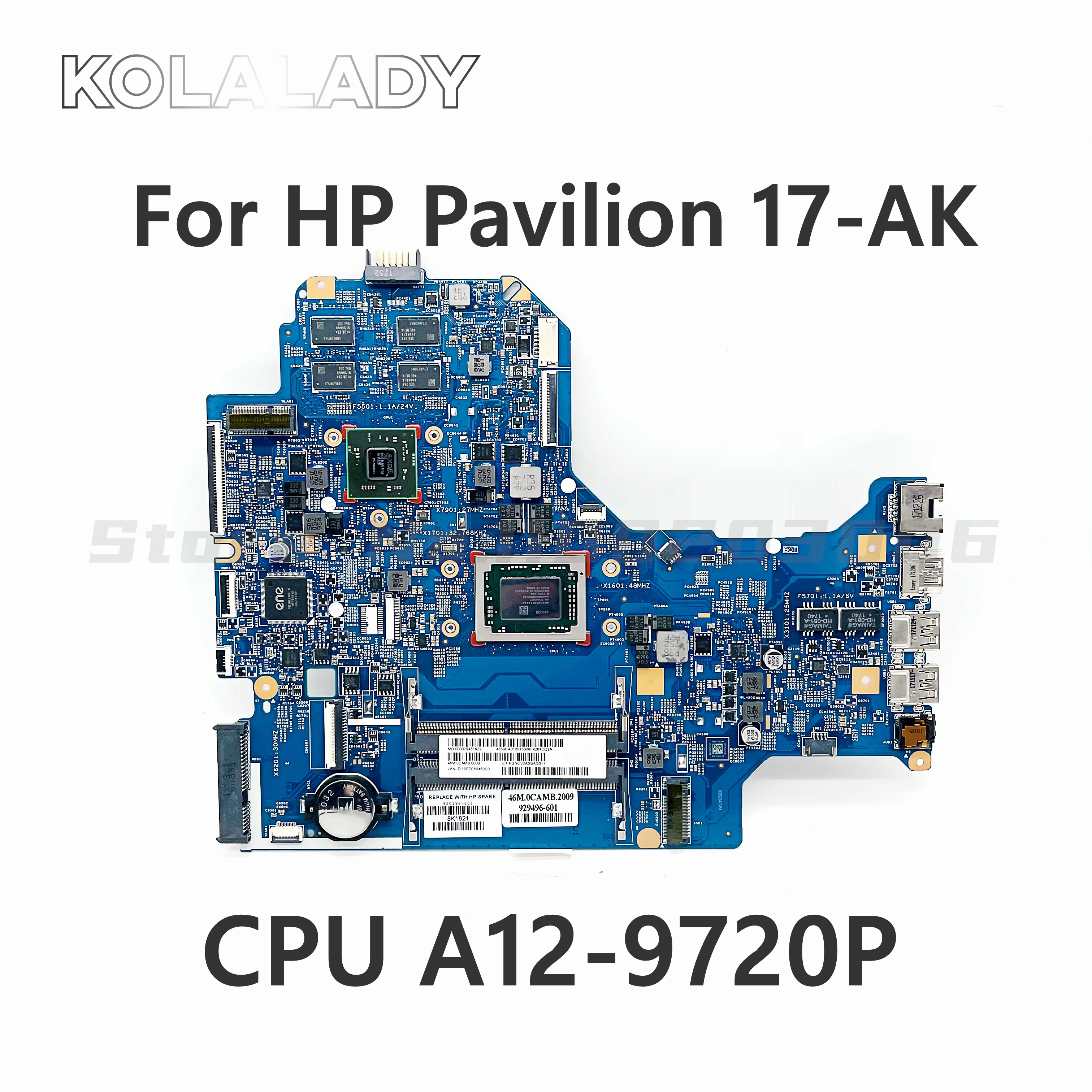 929496-601 929496-001 для HP 17-AK 17Z-AK материнская плата ноутбука 16889-1/2 448.0CA03.0011 AM972P с A12-9720P
