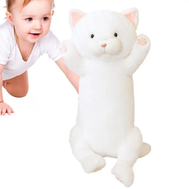 

Long Cat Stuffed Animal Soft Plush 45cm Cat Pillow Cartoon Cat Soft Plush Long Throw Pillow Animal Pillows Plush Toy