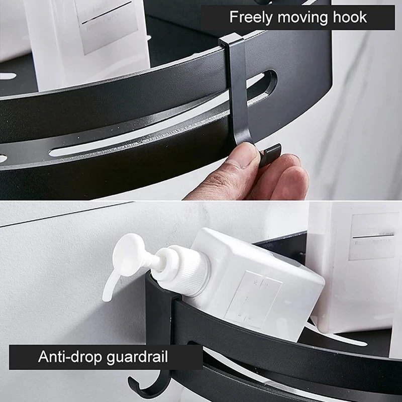 Настенный треугольный держатель для шампуня или полотенец