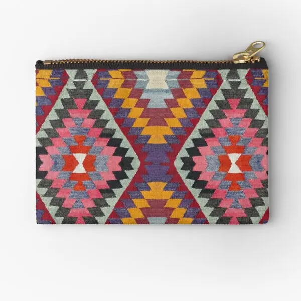 

Turkish Kilim Zipper Pouches Coin Underwear Packaging Panties Socks Pocket Key Cosmetic Bag Pure Men Wallet Storage Small Money
