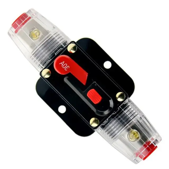 

Car on-board recoverable fuse switch-type power socket circuit breaker audio inverter insurance one out one