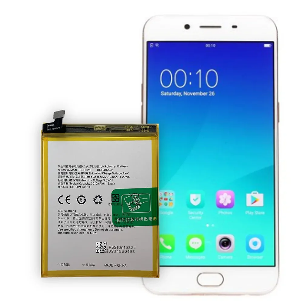3010 мАч Высококачественная сменная батарея для мобильного телефона OPPO BLP621 R9S R9SM