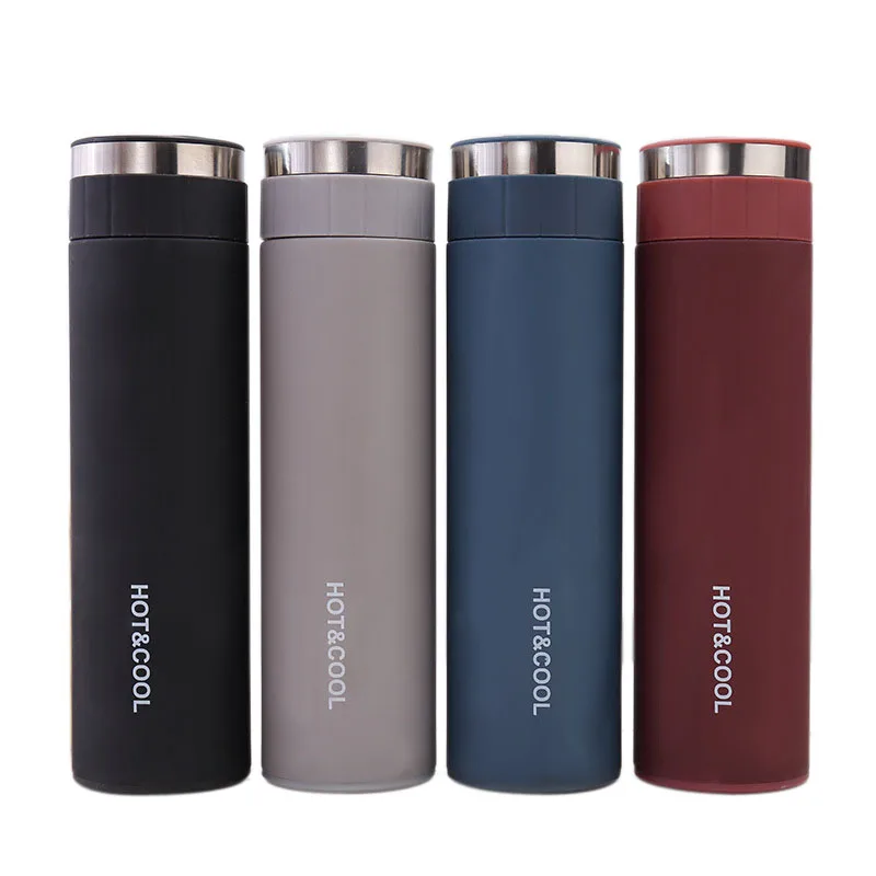 

For Water Coffee Tea Thermos Flask Portable Thermos Stainless Steel Water Cup Sealed Water Bottles Drinkware Intelligent 500ml