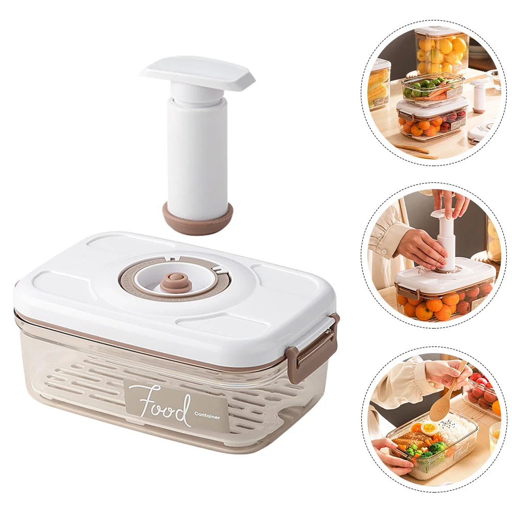 

Sealing Food Box Vacuum-sealed Portable Snack Containers Bento Resh Keeping Lunch Storage Large