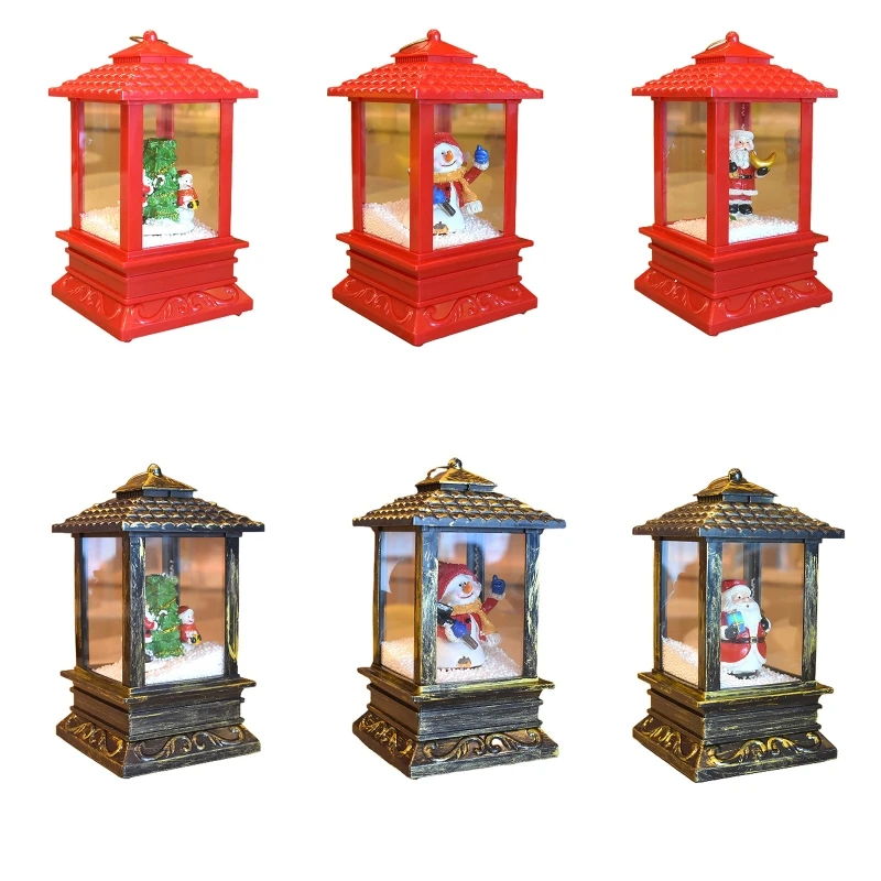 

Рождественский музыкальный фонарь, 8 музыкальных светодиодных декоративных ламп, Классический Рождественский Декор для свадьбы, романтиче...