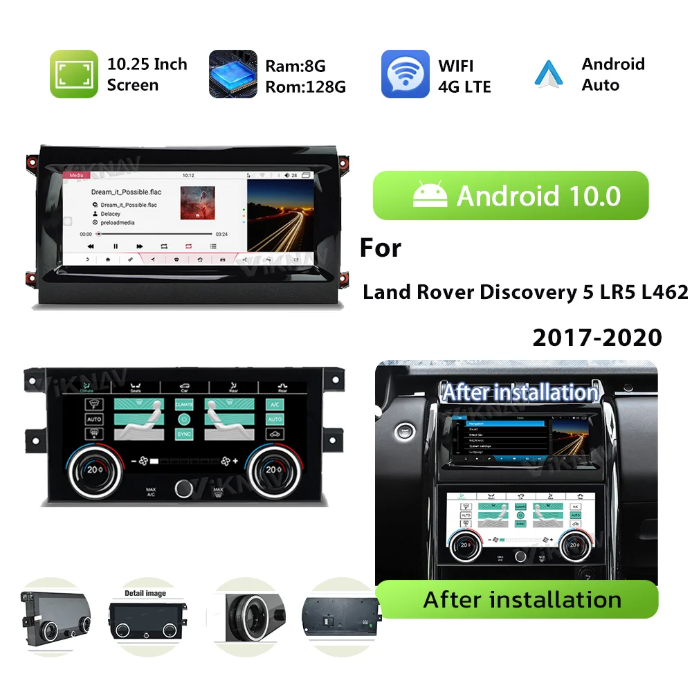 

Car Radio Android 10 Autoaudio For Land Rover Discovery 5 LR5 L462 2017-2020 Upgrade Wireless CarPlay GPS Touch Screen Head Unit